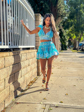 Load image into Gallery viewer, Sky Princess Micro Mini Skirt Set