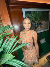 Load image into Gallery viewer, Peach Princess Micro Mini Skirt Set