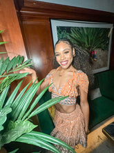 Load image into Gallery viewer, Peach Princess Micro Mini Skirt Set