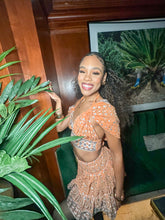 Load image into Gallery viewer, Peach Princess Micro Mini Skirt Set