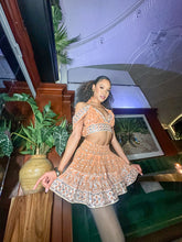 Load image into Gallery viewer, Peach Princess Micro Mini Skirt Set