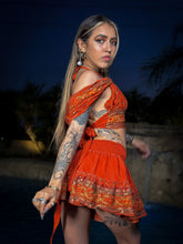 Load image into Gallery viewer, sunset princess micro mini skirt set (no border on skirt bottom)