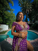 Load image into Gallery viewer, Amethyst Gold Goddess Set PLUS SIZE BIG CUP TOP