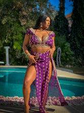 Load image into Gallery viewer, Amethyst Gold Goddess Set PLUS SIZE BIG CUP TOP