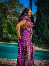 Load image into Gallery viewer, Amethyst Gold Goddess Set PLUS SIZE BIG CUP TOP