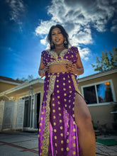 Load image into Gallery viewer, Amethyst Gold Goddess Set PLUS SIZE BIG CUP TOP