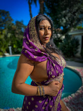 Load image into Gallery viewer, Amethyst Gold Goddess Set PLUS SIZE BIG CUP TOP