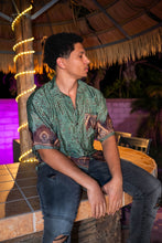 Load image into Gallery viewer, Turquoise Alchemy Button Up Unisex Top