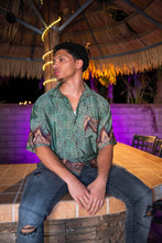 Load image into Gallery viewer, Turquoise Alchemy Button Up Unisex Top