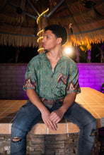 Load image into Gallery viewer, Turquoise Alchemy Button Up Unisex Top