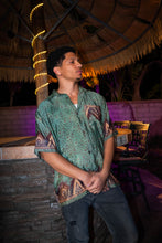 Load image into Gallery viewer, Turquoise Alchemy Button Up Unisex Top