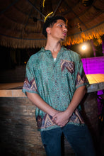 Load image into Gallery viewer, Turquoise Alchemy Button Up Unisex Top