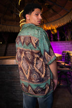 Load image into Gallery viewer, Turquoise Alchemy Button Up Unisex Top