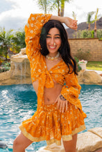 Load image into Gallery viewer, Sunrise Gold Mini Skirt Set