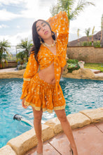 Load image into Gallery viewer, Sunrise Gold Mini Skirt Set