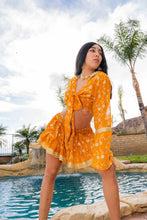 Load image into Gallery viewer, Sunrise Gold Mini Skirt Set