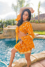Load image into Gallery viewer, Sunrise Gold Mini Skirt Set