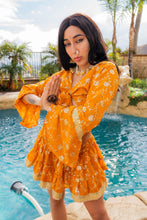 Load image into Gallery viewer, Sunrise Gold Mini Skirt Set