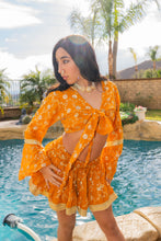 Load image into Gallery viewer, Sunrise Gold Mini Skirt Set
