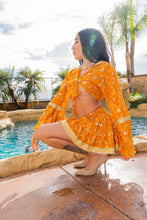 Load image into Gallery viewer, Sunrise Gold Mini Skirt Set