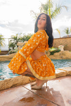Load image into Gallery viewer, Sunrise Gold Mini Skirt Set
