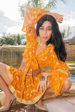 Load image into Gallery viewer, Sunrise Gold Mini Skirt Set