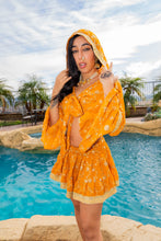 Load image into Gallery viewer, Sunrise Gold Mini Skirt Set