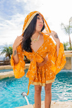 Load image into Gallery viewer, Sunrise Gold Mini Skirt Set