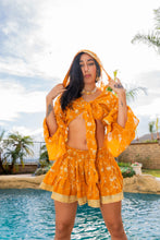 Load image into Gallery viewer, Sunrise Gold Mini Skirt Set