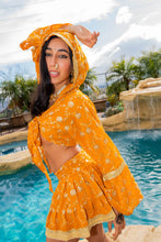 Load image into Gallery viewer, Sunrise Gold Mini Skirt Set