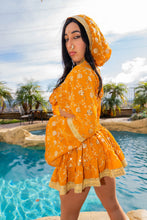 Load image into Gallery viewer, Sunrise Gold Mini Skirt Set