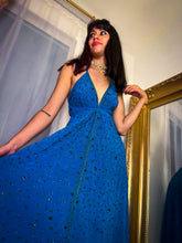 Load image into Gallery viewer, Midnight Gold Magic Dress