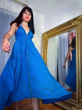 Load image into Gallery viewer, Midnight Gold Magic Dress