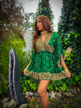 Load image into Gallery viewer, Emerald Elixir Babydoll Dress