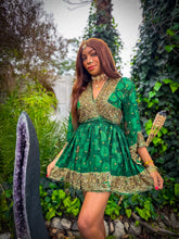 Load image into Gallery viewer, Emerald Elixir Babydoll Dress