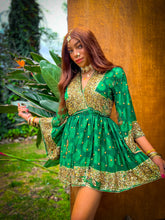 Load image into Gallery viewer, Emerald Elixir Babydoll Dress