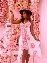 Load image into Gallery viewer, White Sanskrit Dress (with red writing)