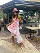 Load image into Gallery viewer, White Sanskrit Dress (with red writing)