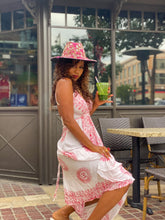 Load image into Gallery viewer, White Sanskrit Dress (with red writing)