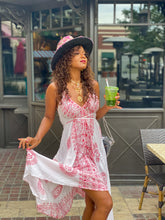 Load image into Gallery viewer, White Sanskrit Dress (with red writing)