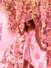 Load image into Gallery viewer, White Sanskrit Dress (with red writing)