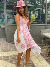 Load image into Gallery viewer, White Sanskrit Dress (with red writing)