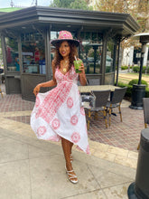 Load image into Gallery viewer, White Sanskrit Dress (with red writing)