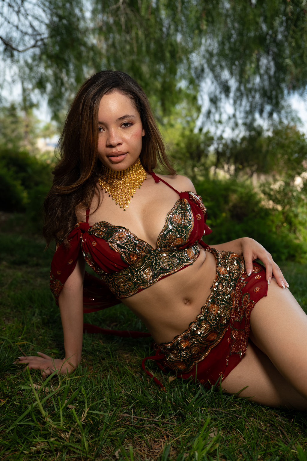 Midnight maroon fairy set