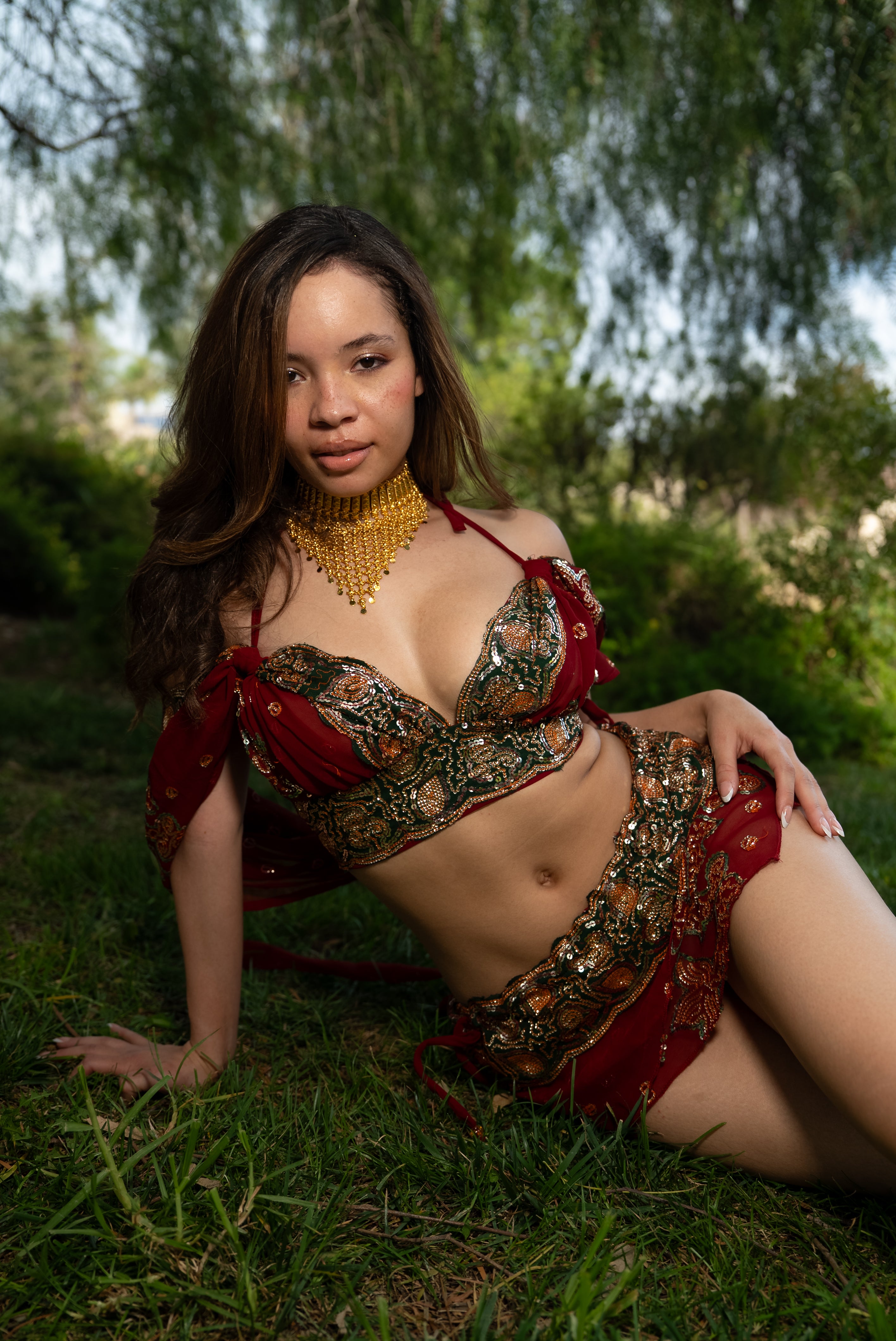 Midnight maroon fairy set