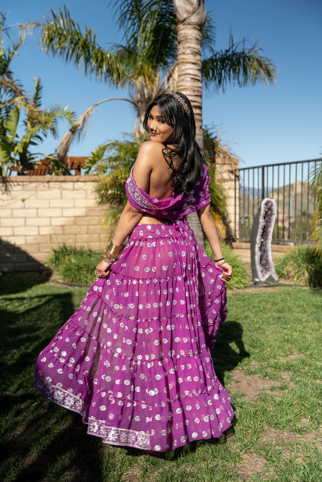Violet Lotus Bollywood Set