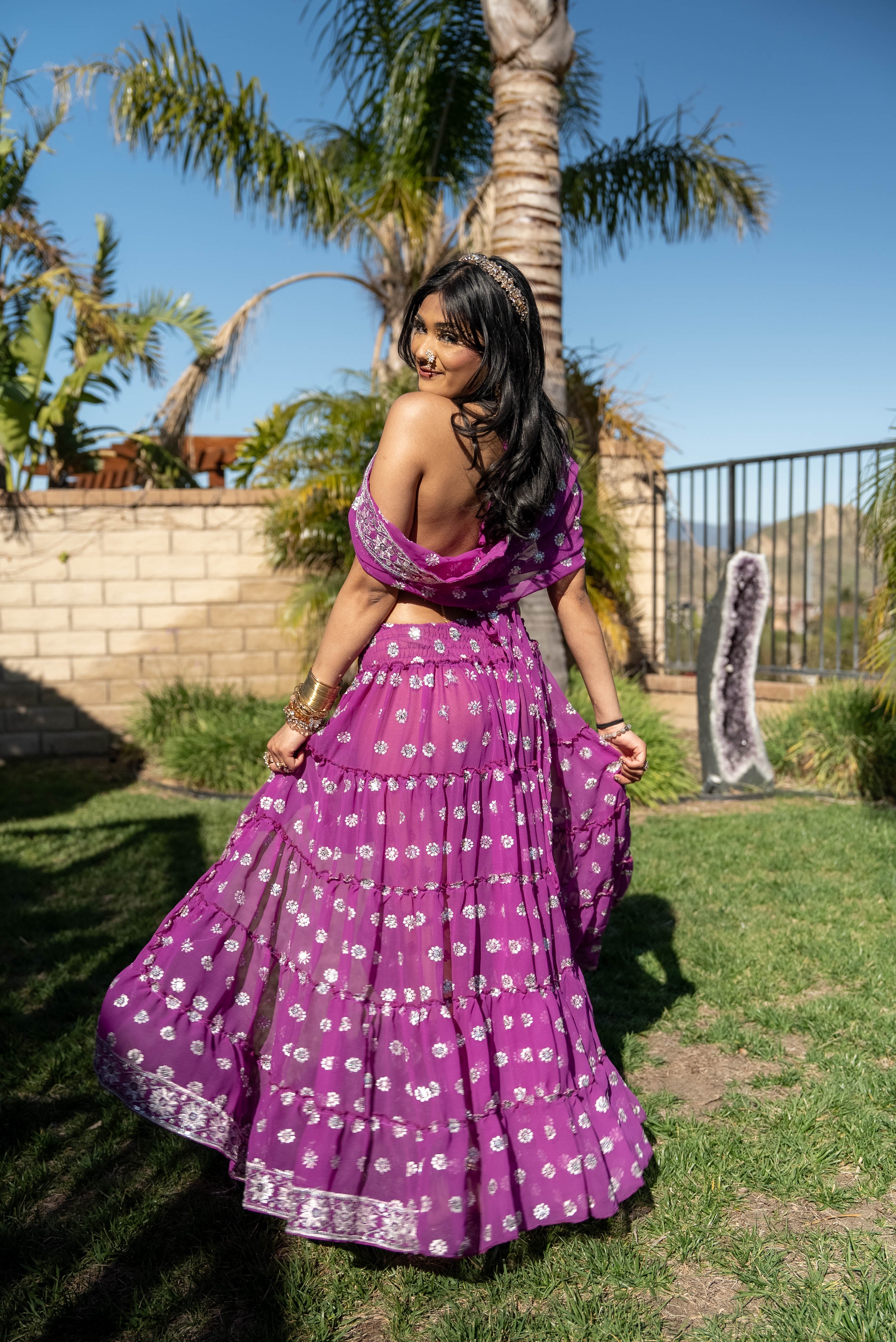 Violet Lotus Bollywood Set
