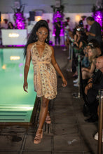 Load image into Gallery viewer, Gold Lotus Mini Magic Dress
