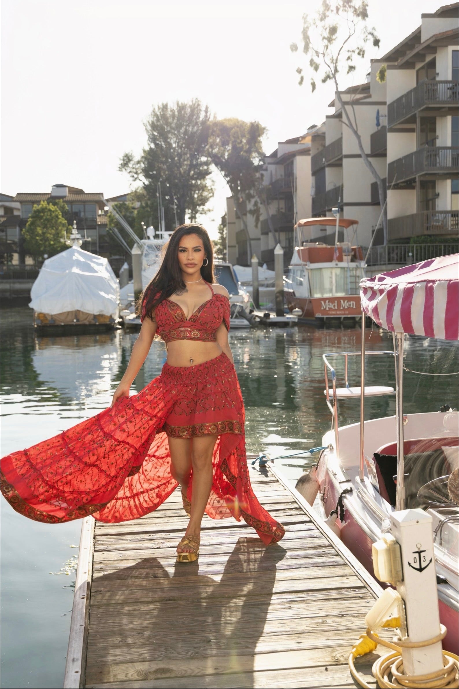 Champagne Rose Bollywood Set