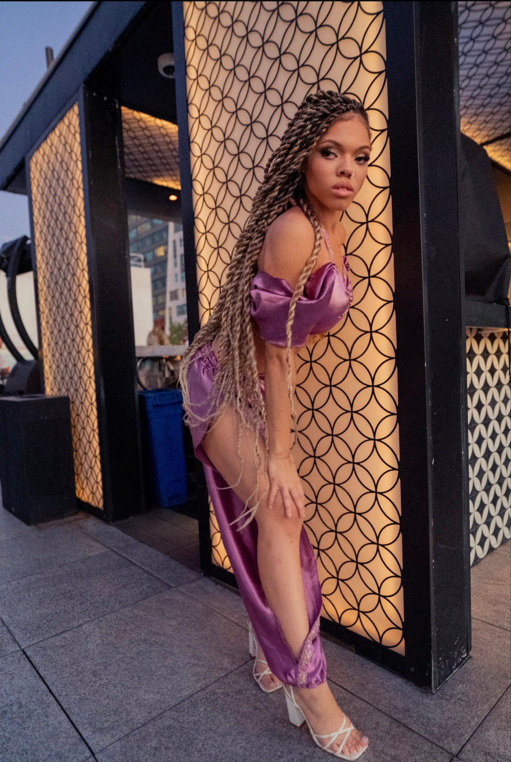 Lilac Silk Jasmine Set